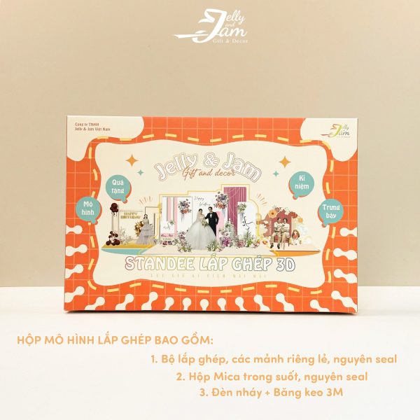 Mô hình lắp ghép quà tặng ngày tết size 24cm - Ảnh 2