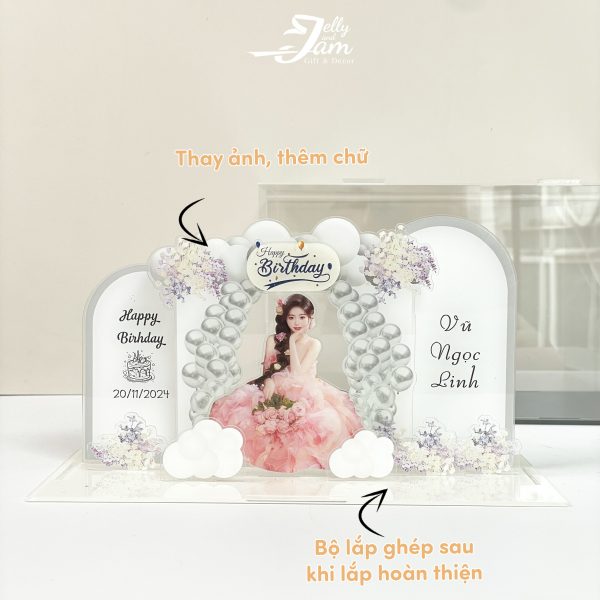 Mô hình lắp ghép quà tặng sinh nhật size 24cm - Ảnh 4