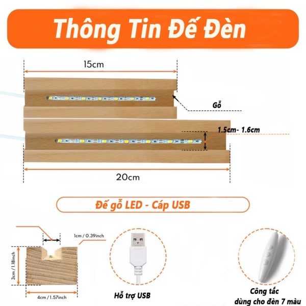 Đèn in hình và chữ kết hợp theo yêu cầu - Ảnh 4