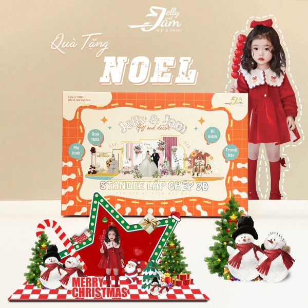 Mô hình lắp ghép quà tặng Noel size 24cm