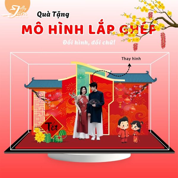 Mô hình lắp ghép quà tặng ngày tết size 24cm