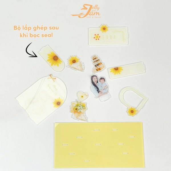 Mô hình lắp ghép quà tặng mẹ cha size 24cm - Ảnh 3