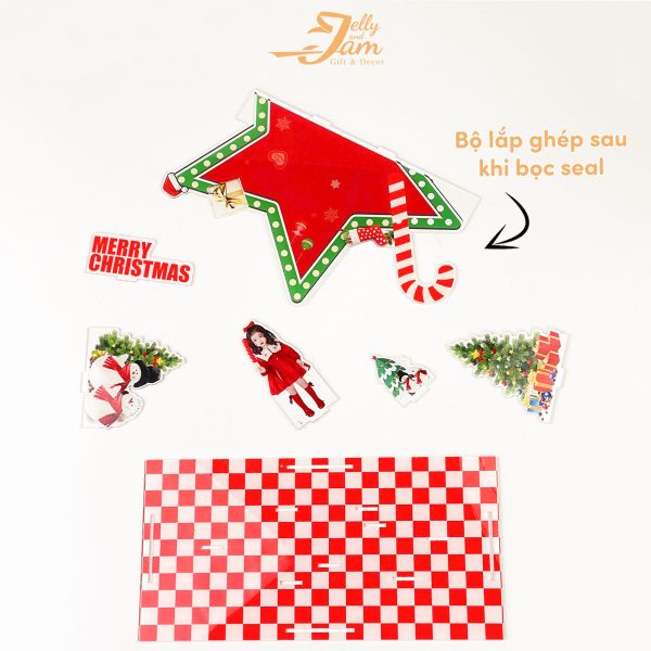 Mô hình lắp ghép quà tặng Noel size 24cm - Ảnh 3