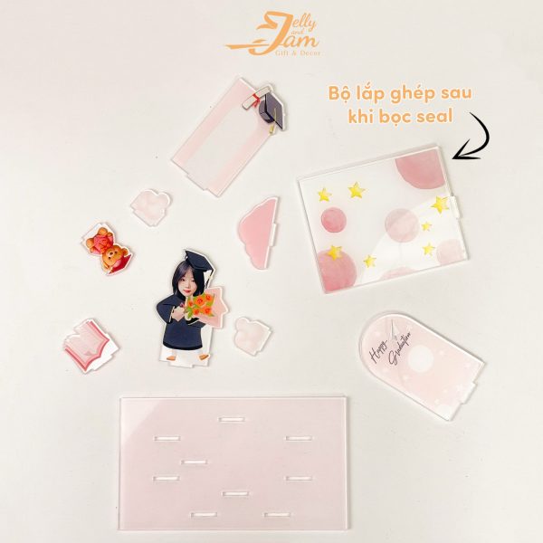 Mô hình lắp ghép quà tặng tốt nghiệp size mini 14cm - Ảnh 4