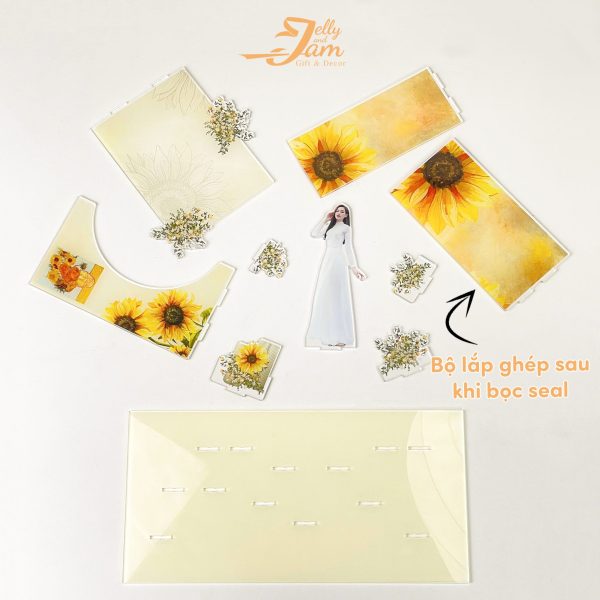 Mô hình lắp ghép quà tặng thầy cô 20/11 size 24cm - Ảnh 3