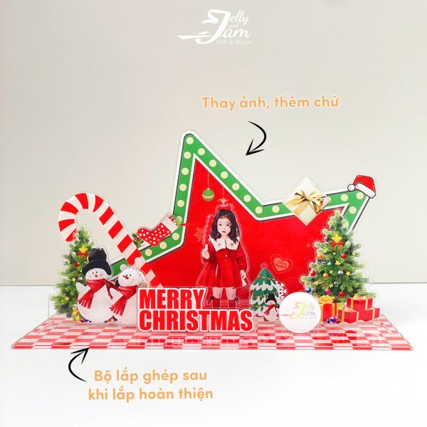 Mô hình lắp ghép quà tặng Noel size 24cm - Ảnh 4