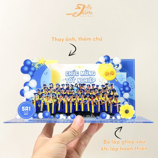 Mô hình lắp ghép quà tặng tốt nghiệp tập thể size 24cm - Ảnh 4