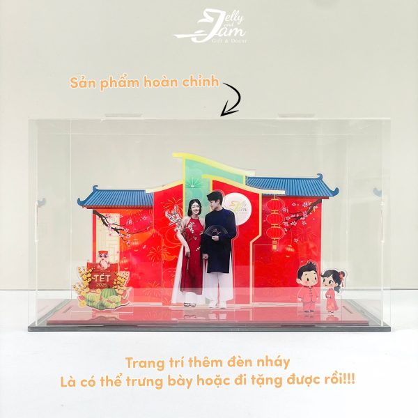 Mô hình lắp ghép quà tặng ngày tết size 24cm - Ảnh 6