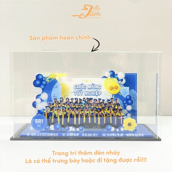 Mô hình lắp ghép quà tặng tốt nghiệp tập thể size 24cm - Ảnh 6