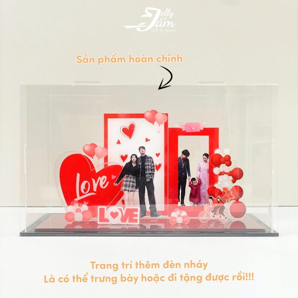 Mô hình lắp ghép quà tặng valentine 14/2 size 24cm - Ảnh 6