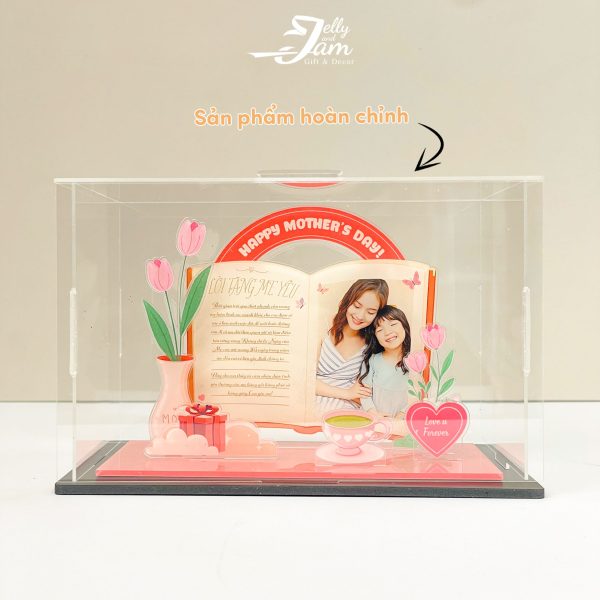 Mô hình lắp ghép quà tặng mẹ cha size mini 14cm - Ảnh 6
