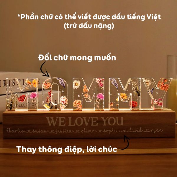 Đèn chữ in hoa theo yêu cầu - Ảnh 3