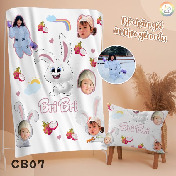 Chăn in theo yêu cầu mẫu hoạt hình cute loại 1 lớp - Ảnh 5