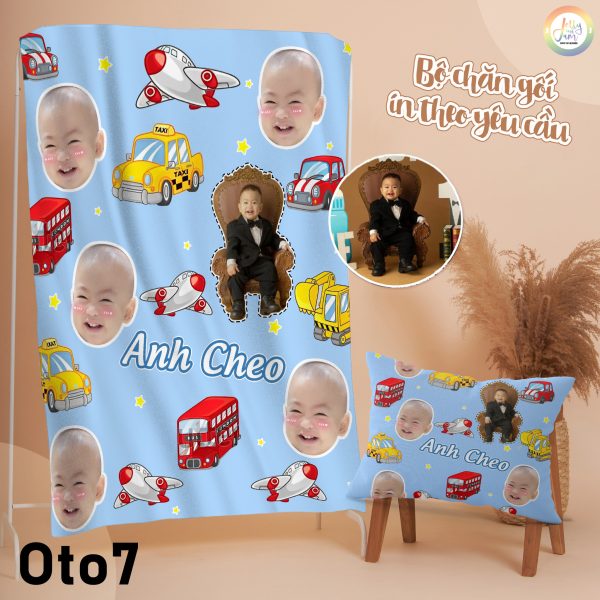 Chăn in theo yêu cầu mẫu Ô tô (Có loại mỏng và dày) - Ảnh 4
