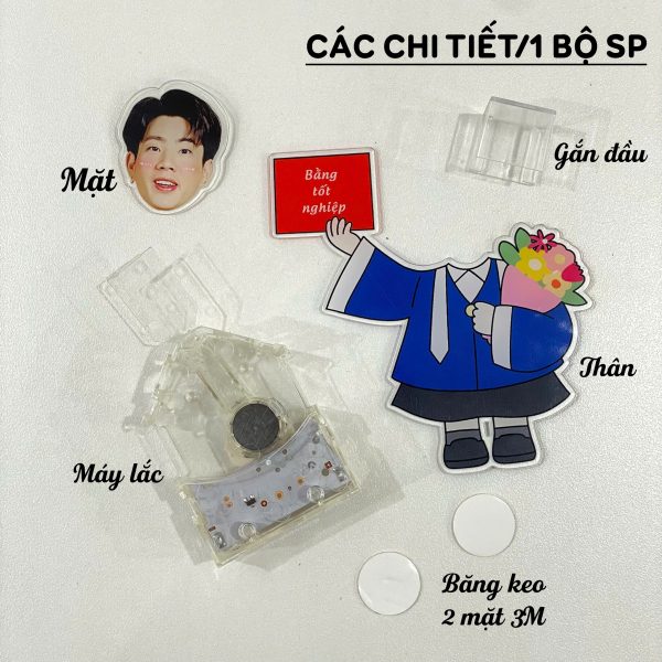 Lắc đầu loại 3-4-5 đầu lắc 2 đầu 3D - Ảnh 2