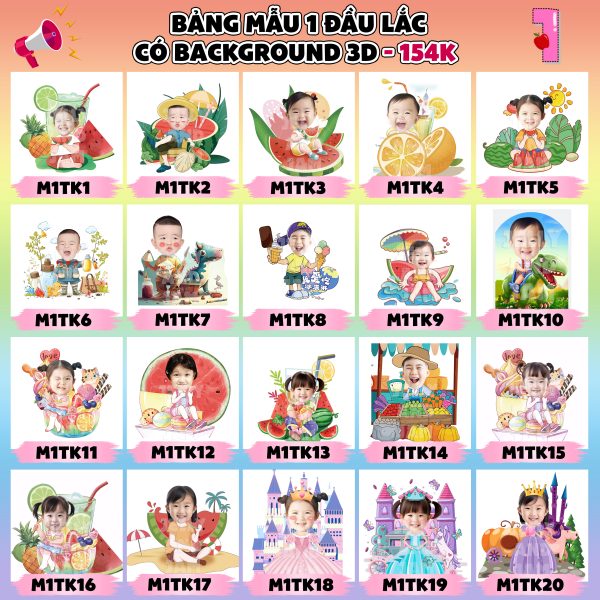 Lắc đầu loại 1 đầu 3D - Ảnh 5