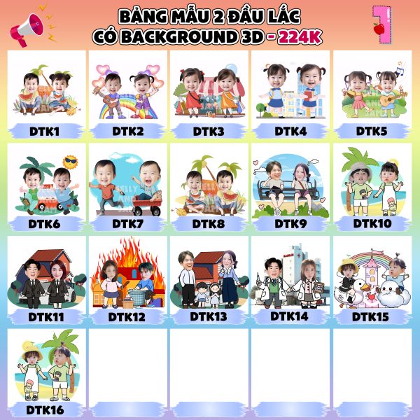 Lắc đầu loại 2 đầu 3D - Ảnh 5