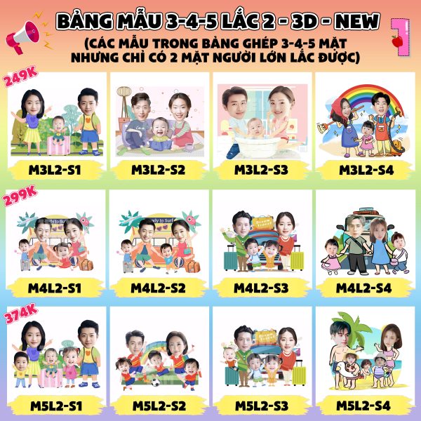 Lắc đầu loại 3-4-5 đầu lắc 2 đầu 3D - Ảnh 5